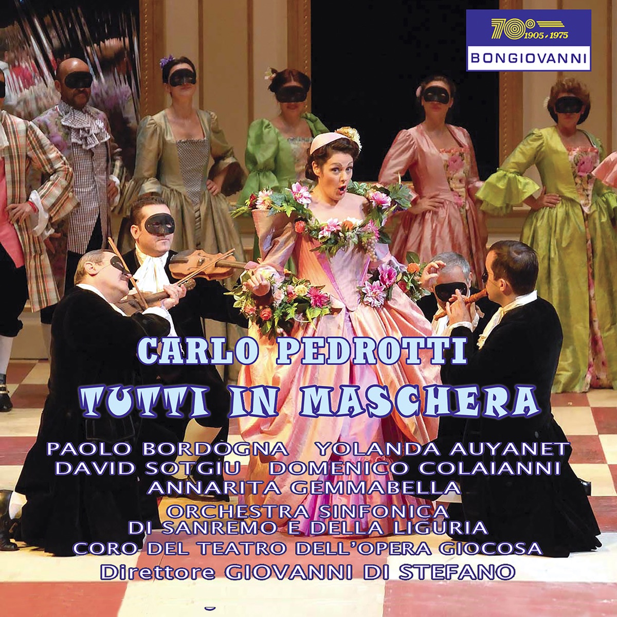 Perdotti: Tutti in maschera (Live) by Paolo Bordogna, David Sotgiu, Yolanda Auyanet, Anna Rita Gemmabella, Sanremo Symphony Orchestra, Liguria Symphony Orchestra & Giovanni Di Stefano album cover