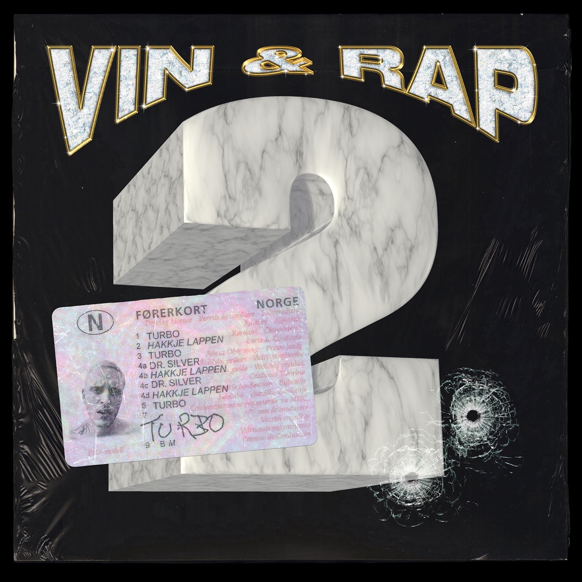 Hakkje lappen - Single by Vin og Rap, Turbo & Dr. Silver album cover