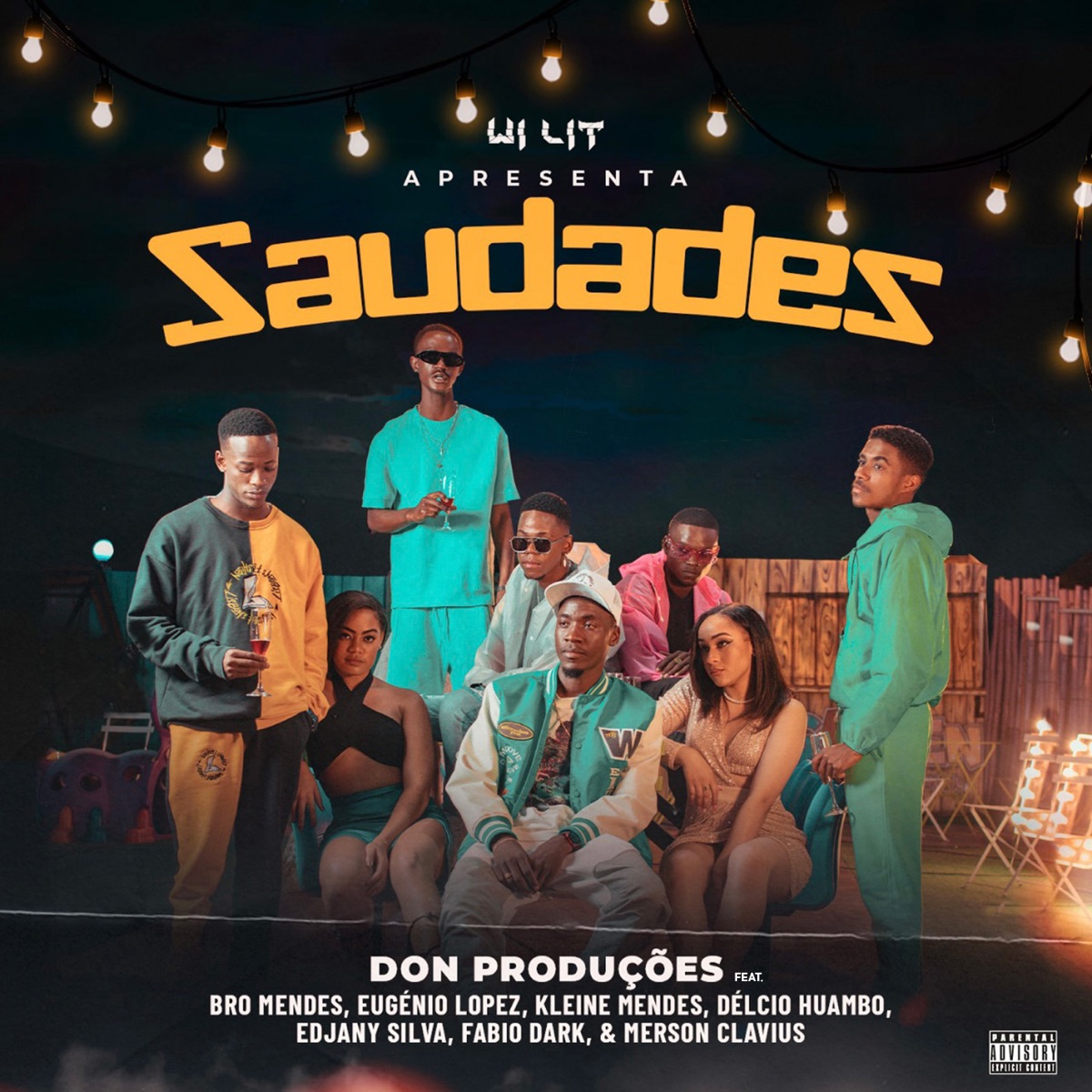 Saudades (feat. Bro Mendes, Eugénio Lopez, Kleine Mendes, Delcio Huambo, Fábio Dark, Merson Clavius & Edjany Dias) - Single by Don Produções album cover
