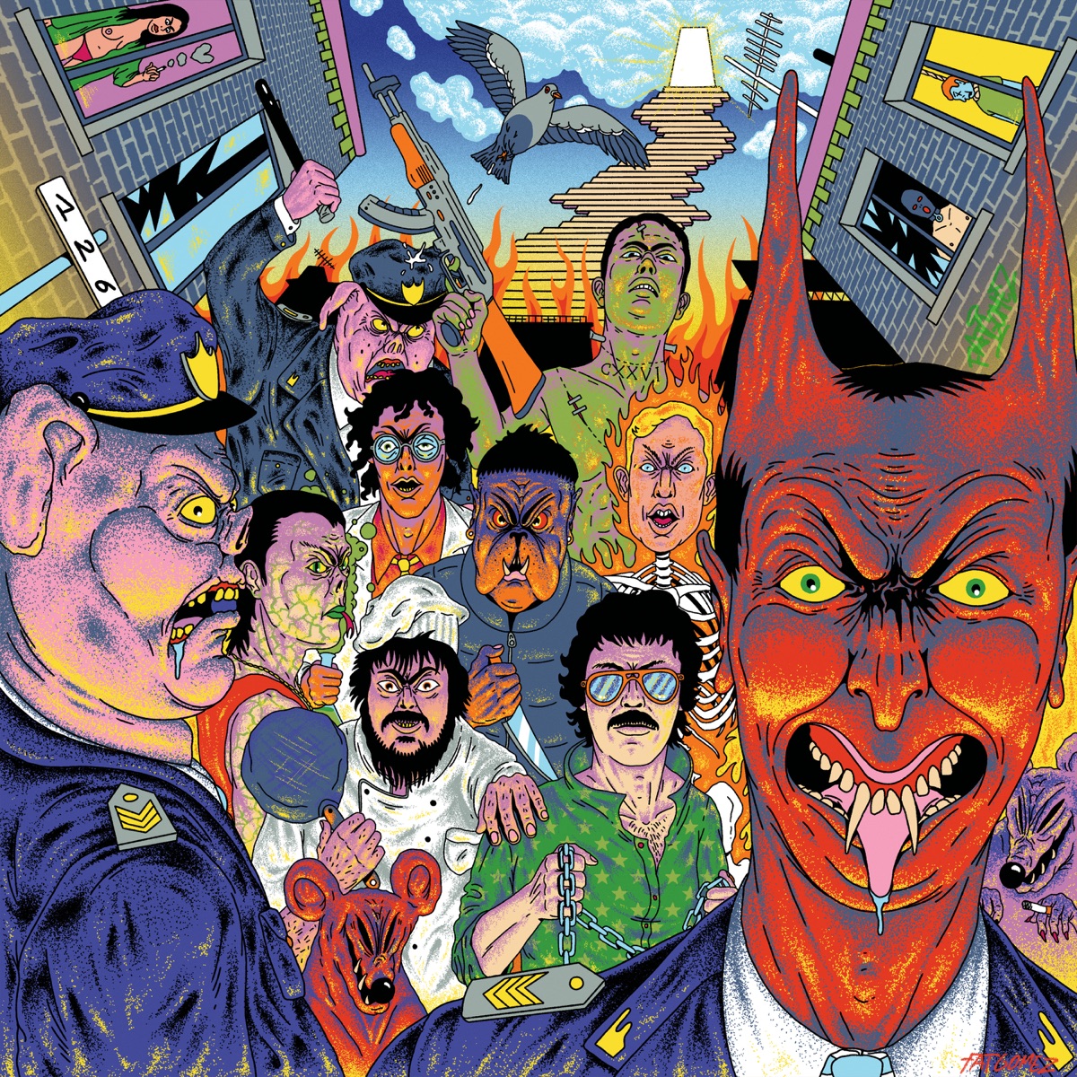 Signor prefetto (feat. Pretty Solero, Ketama126, Asp126, Franco126, Ugo Borghetti, Drone126 & Nino Brown) - Single by Lovegang126 album cover