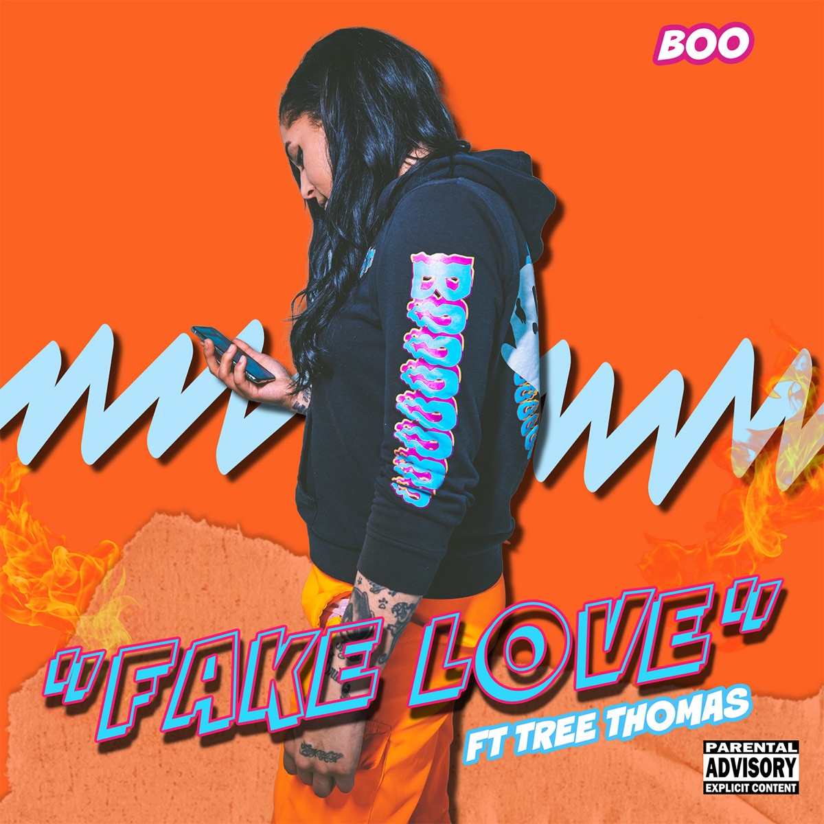 Fake Love (feat. Tree Thomas) - Single by Boo album cover