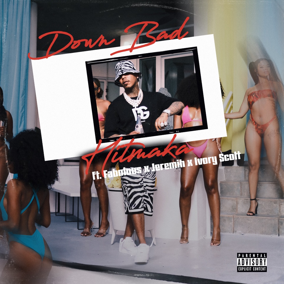 Down Bad (feat. Ivory Scott) - Single by Hitmaka, Fabolous & Jeremih album cover