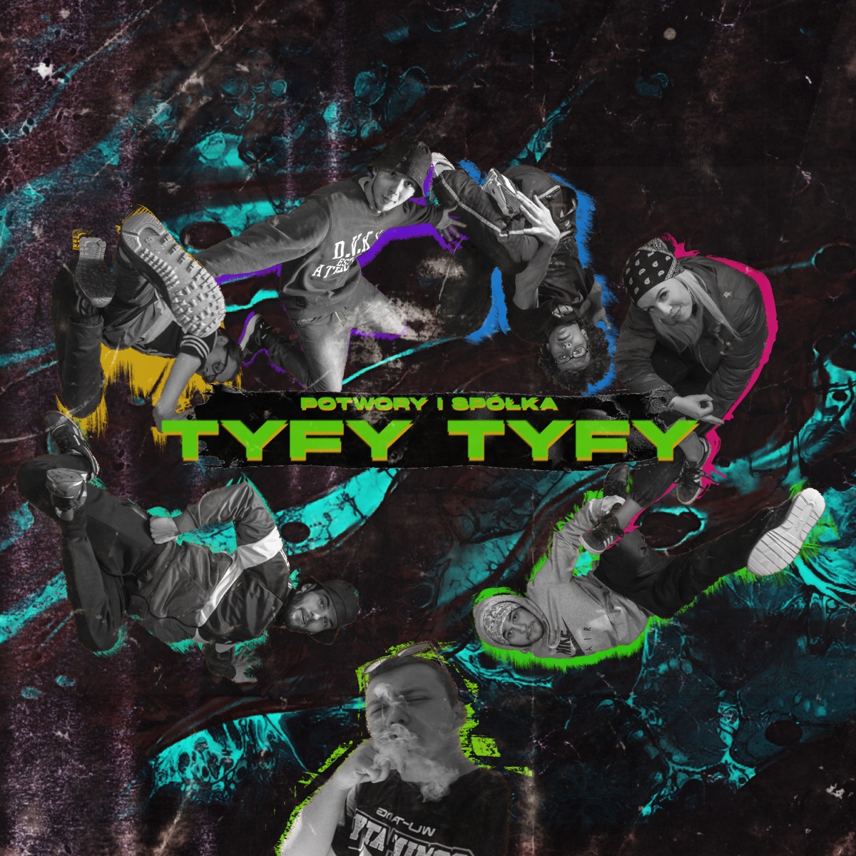 Tyfy Tyfy (feat. PAWEŁ PRZYGODA, Sara, Jinx, MONTE, luki, NIEWIELKI & DJ Konkret) - Single by POTWORY I SPÓŁKA album cover