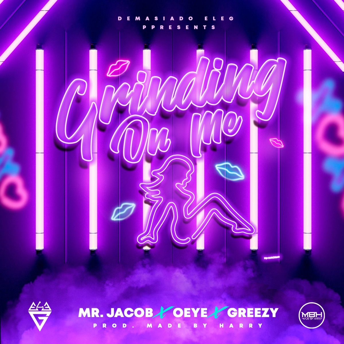 Grinding on Me - Single by Mr. Jacob, Greezy & O Eye album cover