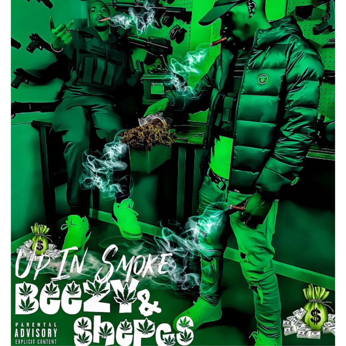Up In Smoke (feat. Benji Boy Beez) by Shep Gs album cover