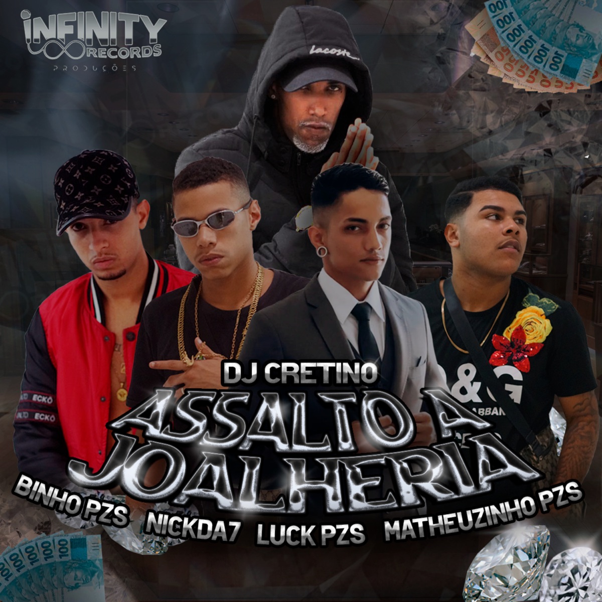 Assalto a Joalheria - Single by Mc LuckPzs, Mc Binho Pzs, Mc Matheuzinho Pzs & NickDa7 album cover