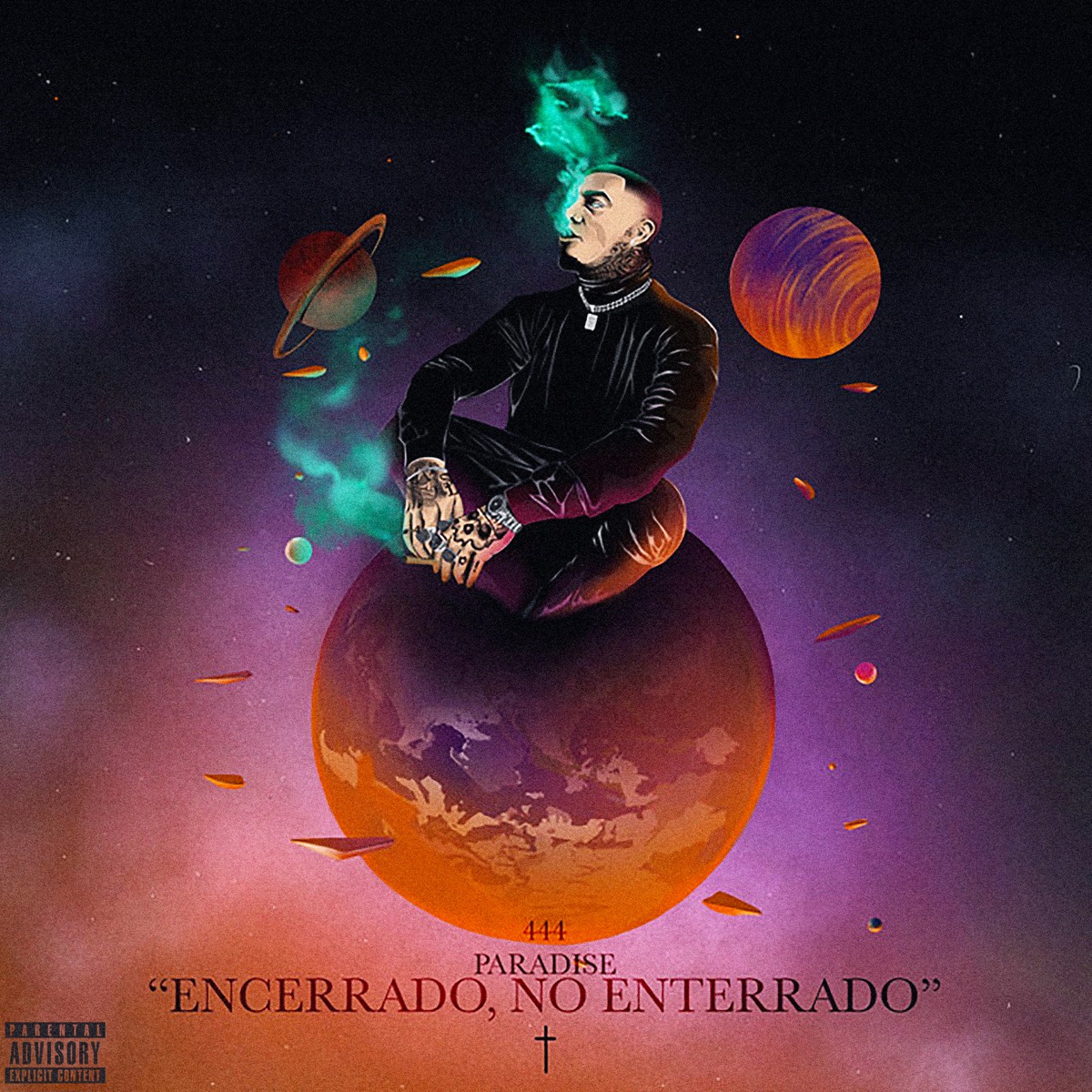 444 Paradise "Encerrado, No Enterrado" by Gera MX & Jayrick album cover