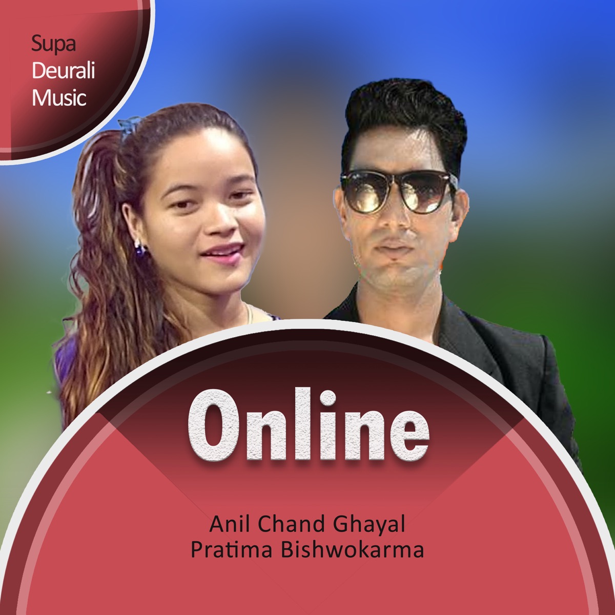 Online - Single by Anil Chand Ghayal & Pratima Bishwokarma album cover