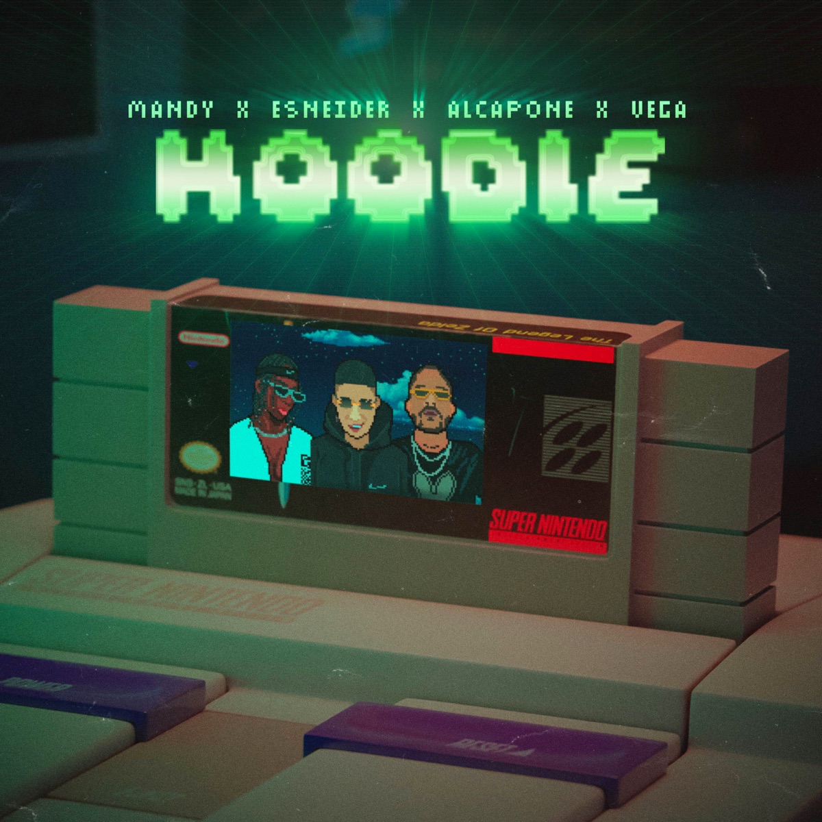 HOODIE (feat. Esneider) - Single by Mandy, Ian Vega & Alcapone album cover