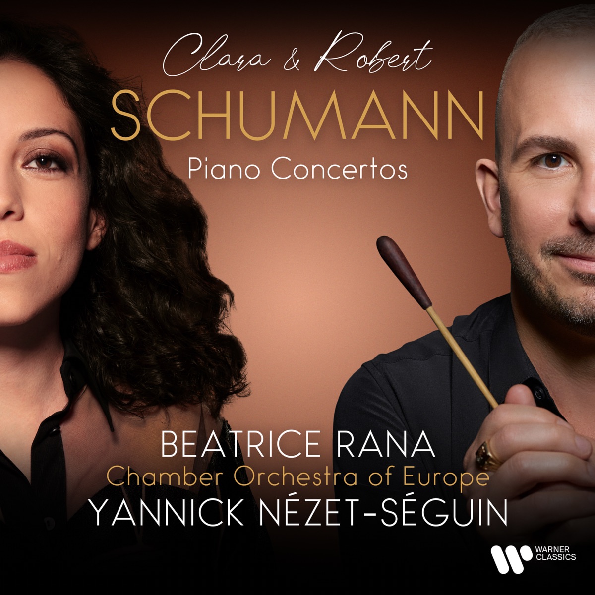 Clara & Robert Schumann: Piano Concertos by Beatrice Rana, Chamber Orchestra of Europe & Yannick Nézet-Séguin album cover