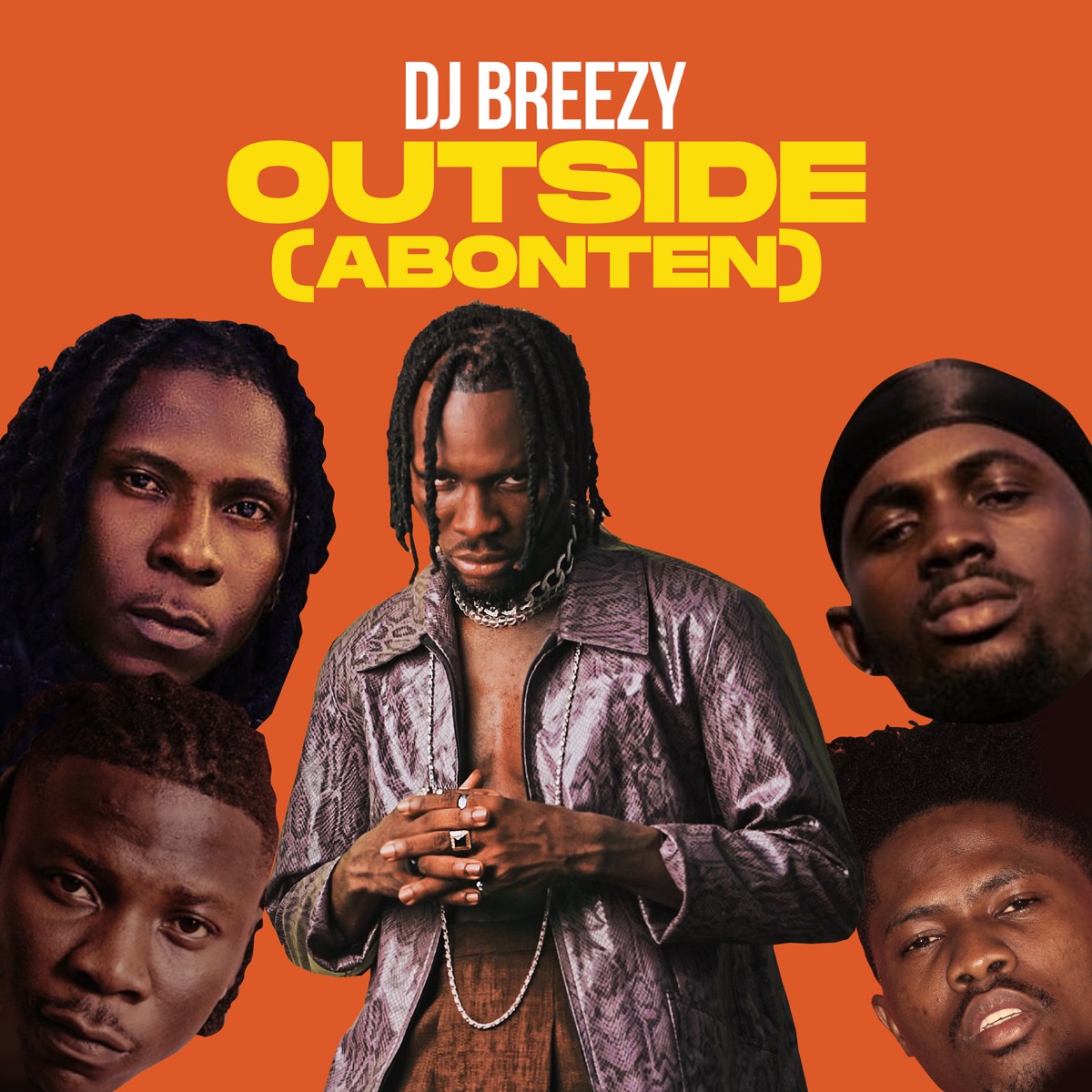 Outside (Abonten) - Single by DJ Breezy, Mugeez, Stonebwoy, Black Sherif, Kwesi Arthur & Smallgod album cover
