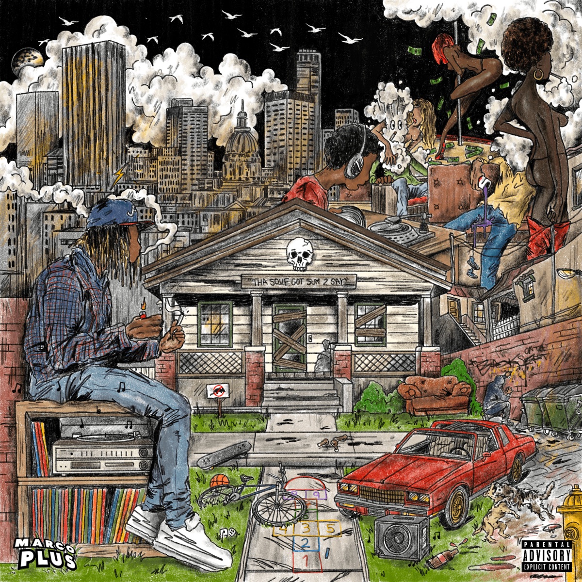 Tha Souf Got Sum 2 Say by MARCO PLUS album cover