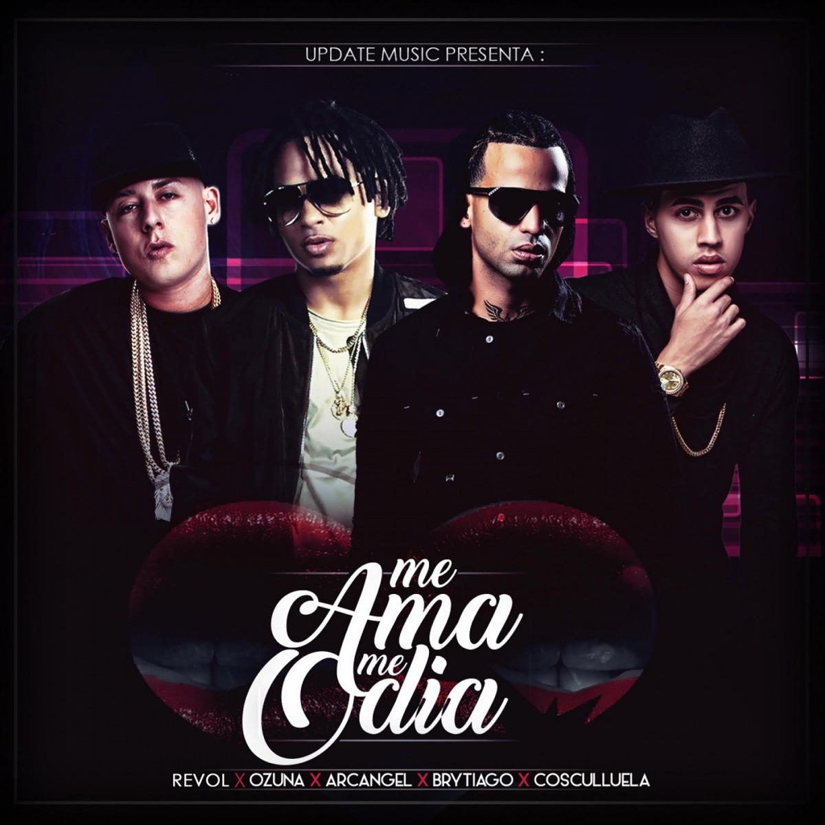 Me Ama Me Odia - Single by Revol, Ozuna & Cosculluela album cover