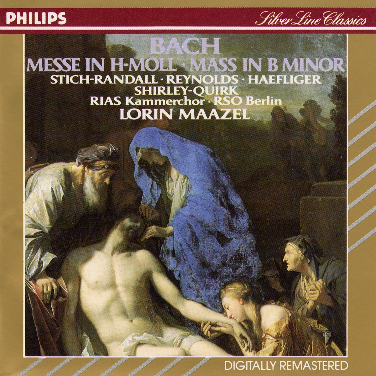 Bach: Mass in B Minor by Lorin Maazel, Teresa Stich-Randall, Anna Reynolds, Ernst Haefliger, John Shirley-Quirk, RIAS Kammerchor & Rundfunk-Sinfonieorchester Berlin album cover
