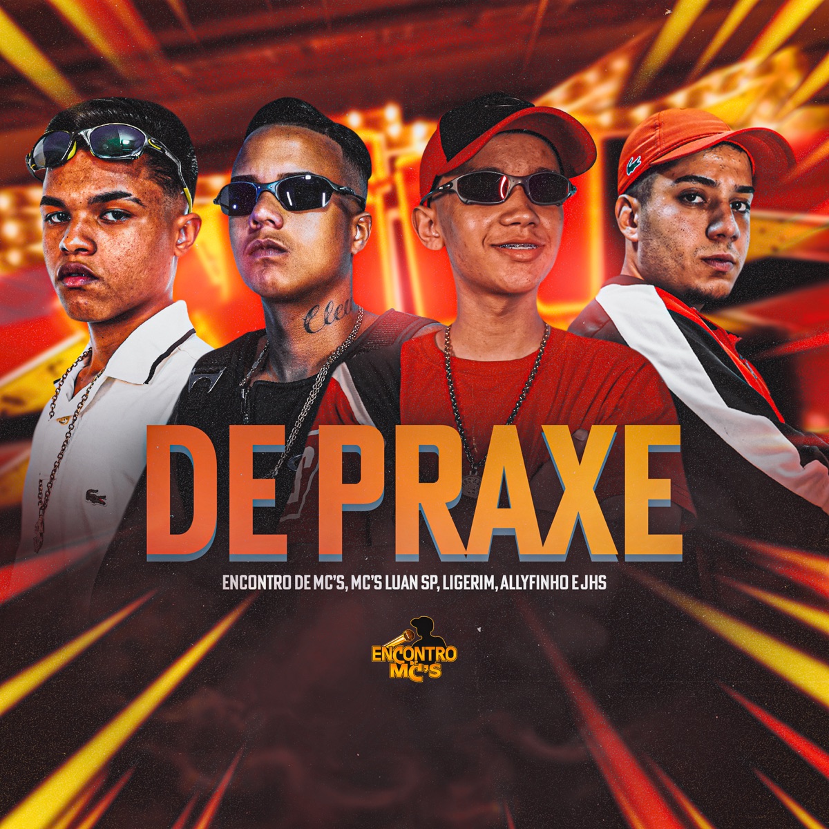 De Praxe (feat. Encontro de MC\'s) - Single by Mc Luan SP, Mc Ligerim, MC Allyfinho & MC JHS album cover