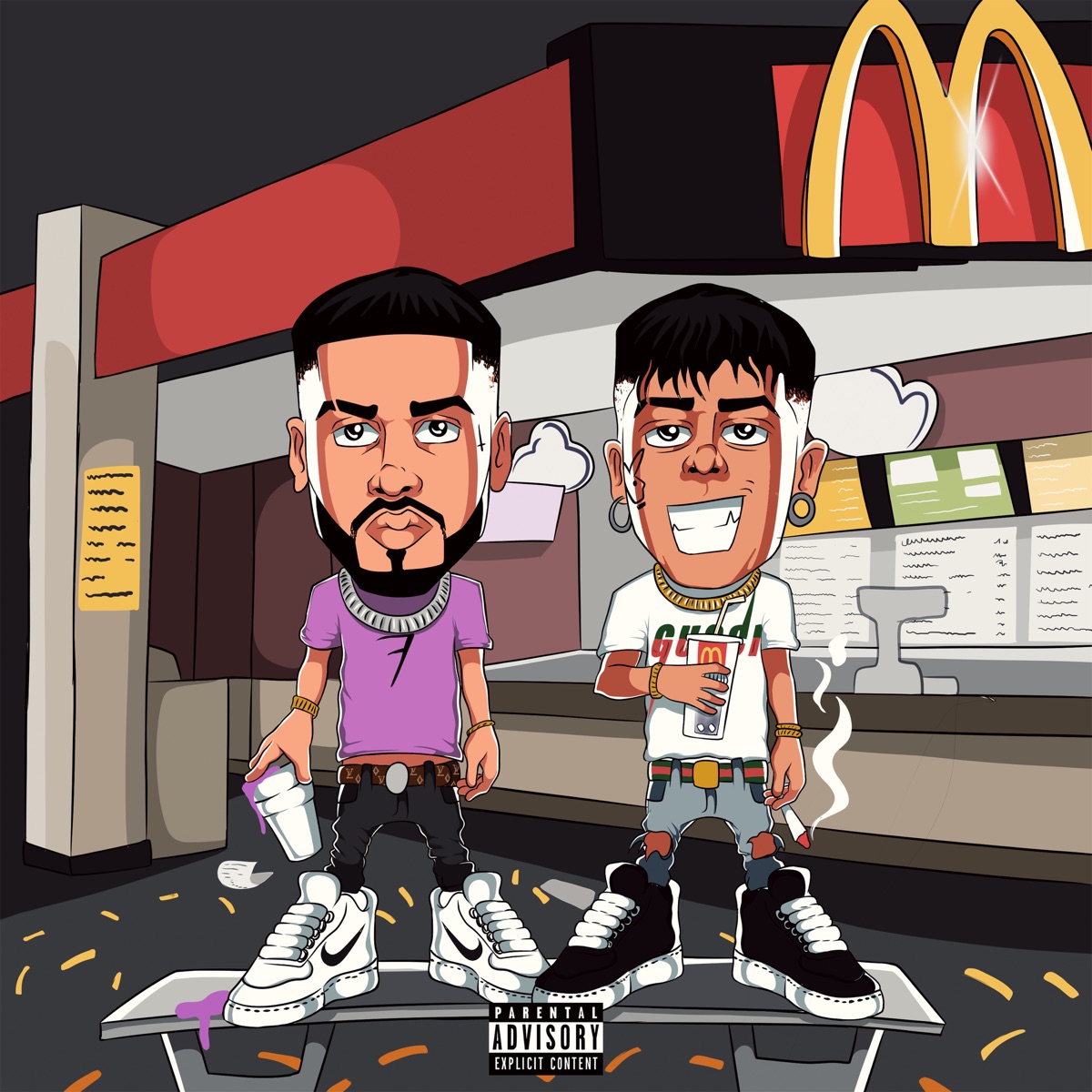 Mc Donald's - Single by Blunted Vato & Franux BB album cover