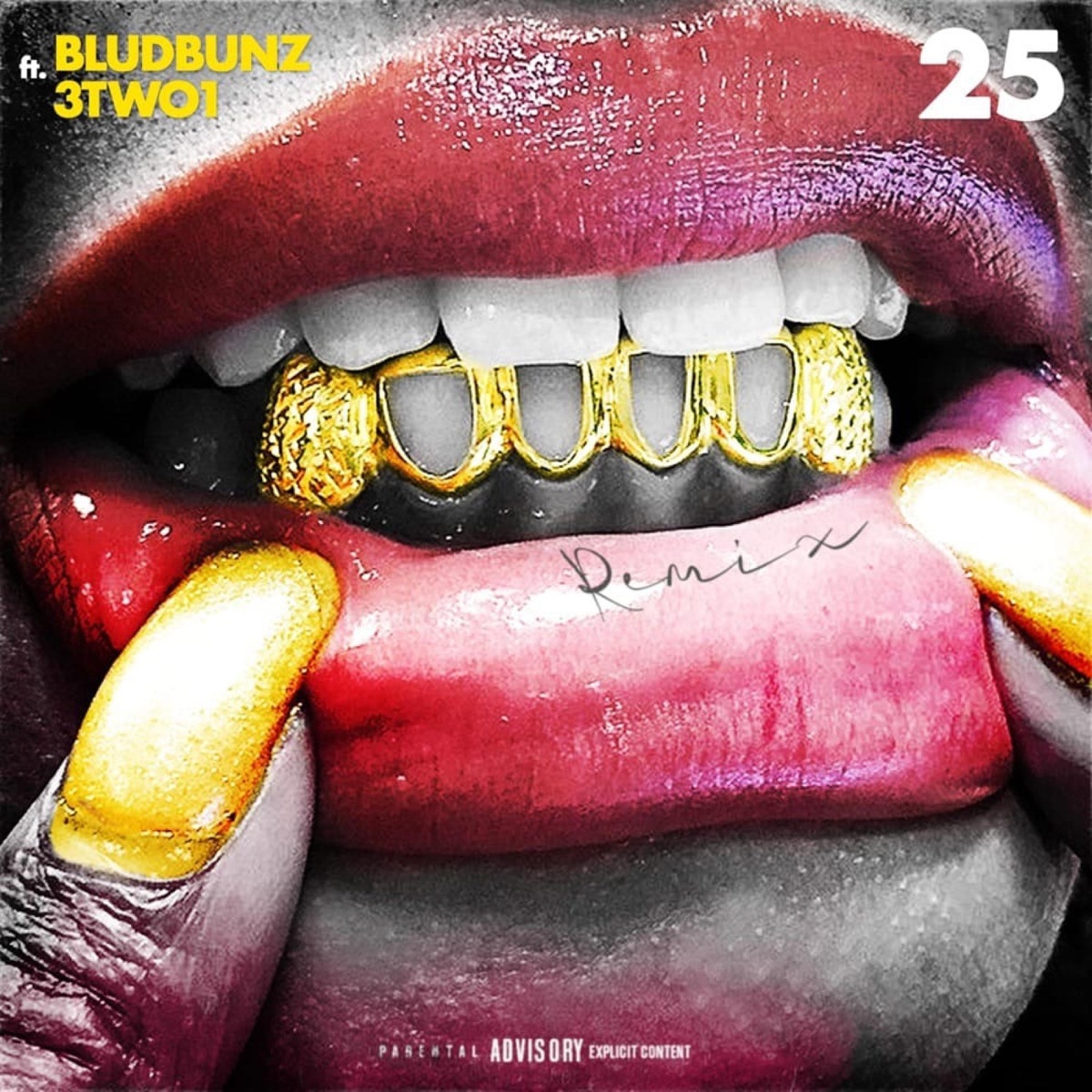 25 (feat. 3TWO1) [REMIX] - Single by Bludbunz album cover