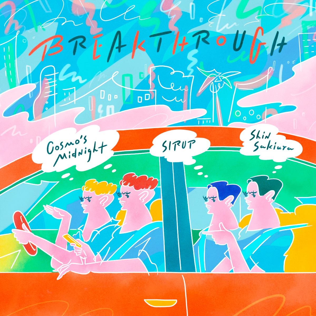BREAKTHROUGH - Single by Cosmo's Midnight, SIRUP & Shin Sakiura album cover