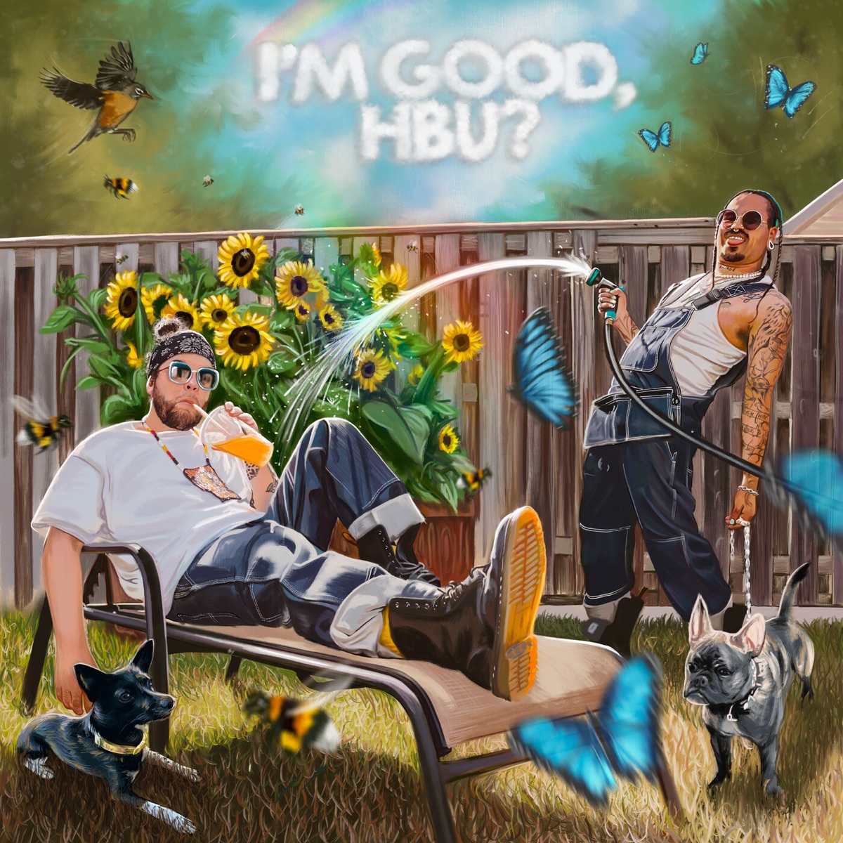 I'M GOOD, HBU? by Snotty Nose Rez Kids album cover