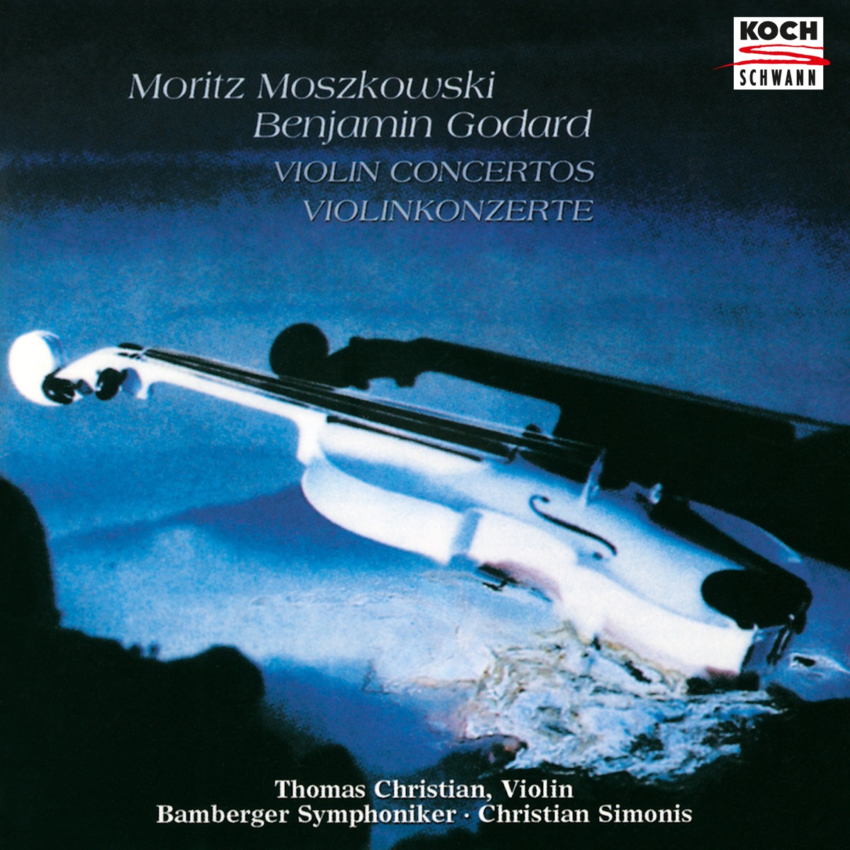 Godard: Violin Concerto No. 2 in G Minor, Op. 131 / Moszkowski: Violin Concerto in C Major, Op. 30 by Bamberg Symphony Orchestra & Christian Simonis album cover
