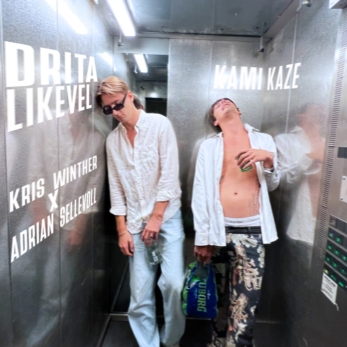 Drita Likevel (Kamikaze) - Single by Kris Winther & Adrian Sellevoll album cover