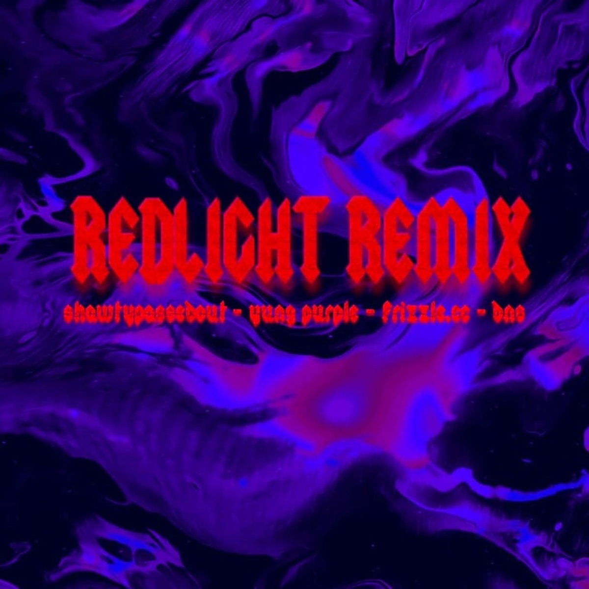 REDLIGHT (feat. shawtypassedout & dns) [REMIX] - Single by yungpurple album cover