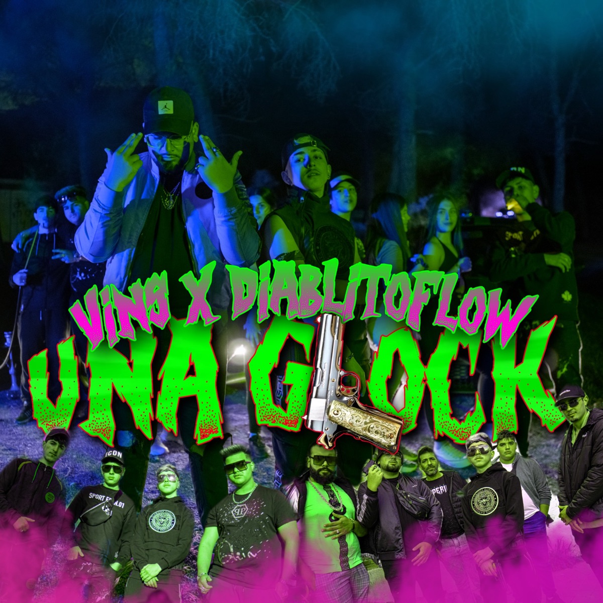 Una Glock - Single by Vins & Diablitoflow album cover