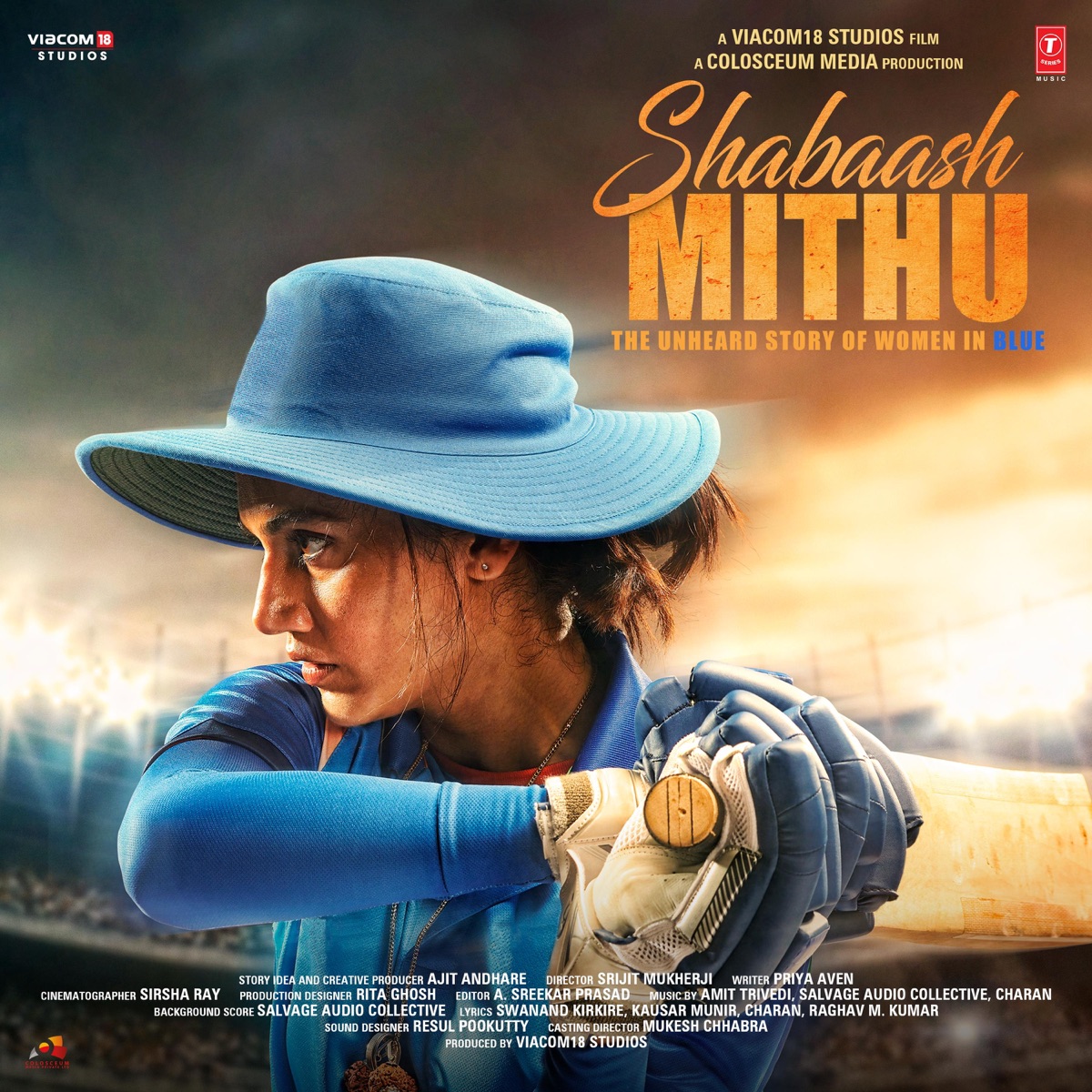 Shabaash Mithu (Original Motion Picture Soundtrack) by Salvage Audio Collective, Charan & Amit Trivedi album cover