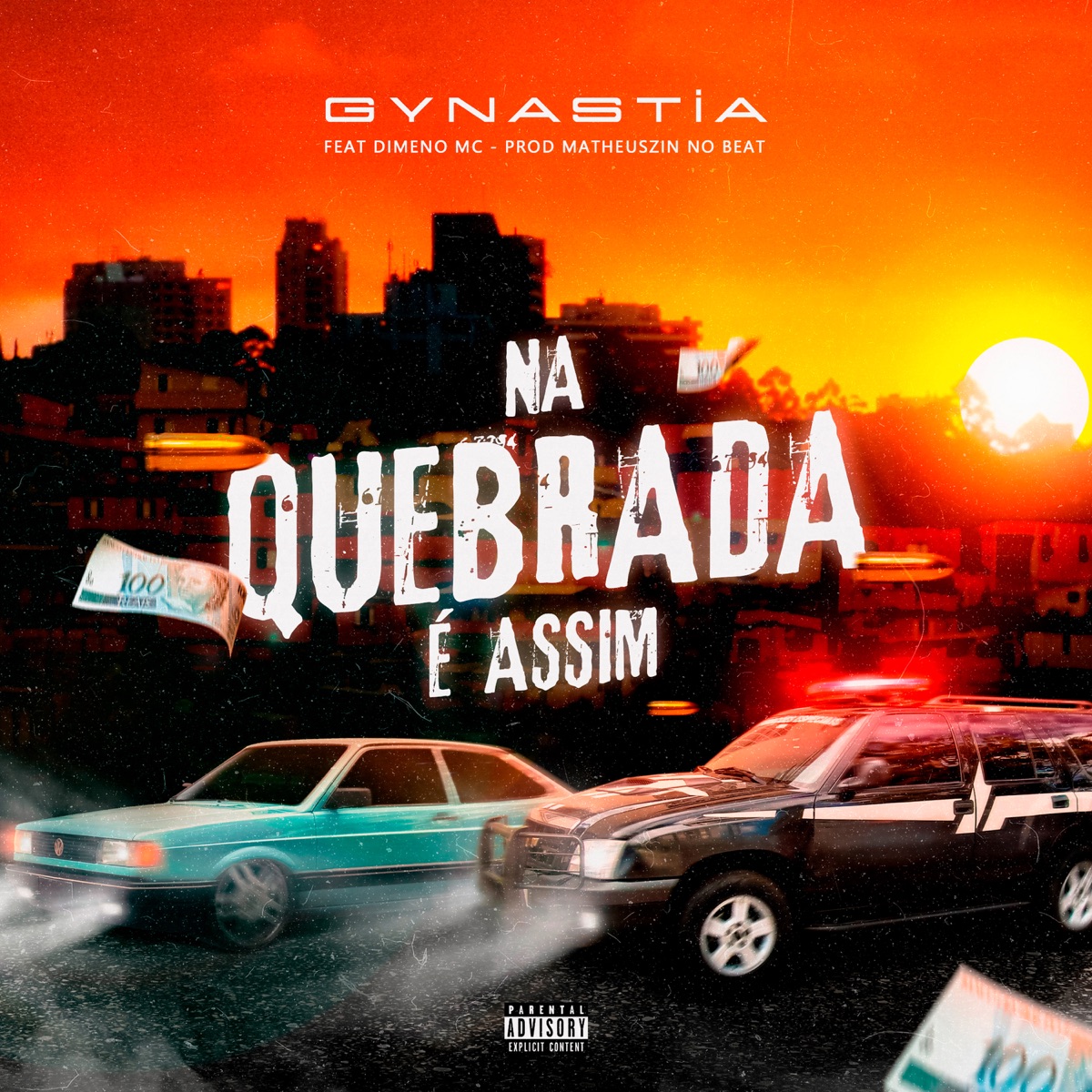 Na Quebrada É Assim (feat. Dimeno MC) - Single by Gynastia & Matheuszin no beat album cover