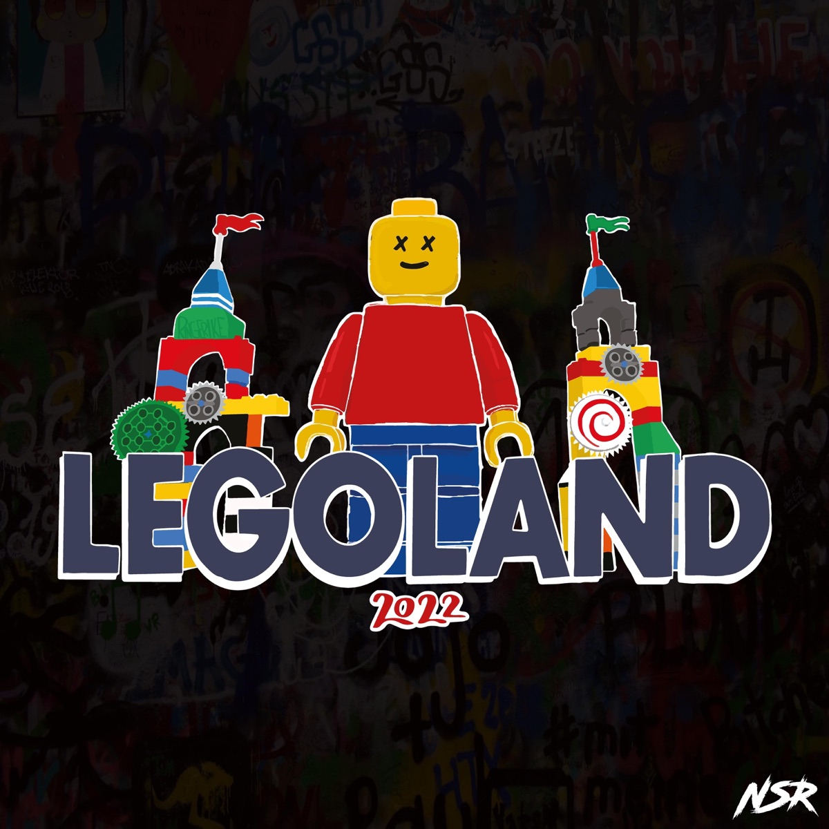 Når Jeg Sier Bounce/Dans (Legoland) - Single by Nil$$en, Lisse I$$E & Roc Meiniac album cover