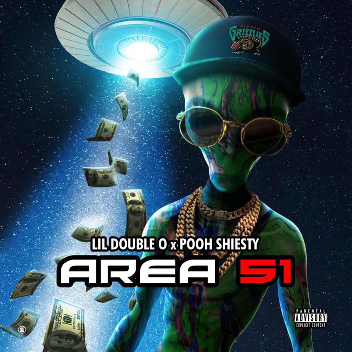 Area 51 (Remix) [feat. Pooh Shiesty] - Single by Lil Double 0 album cover artwork
