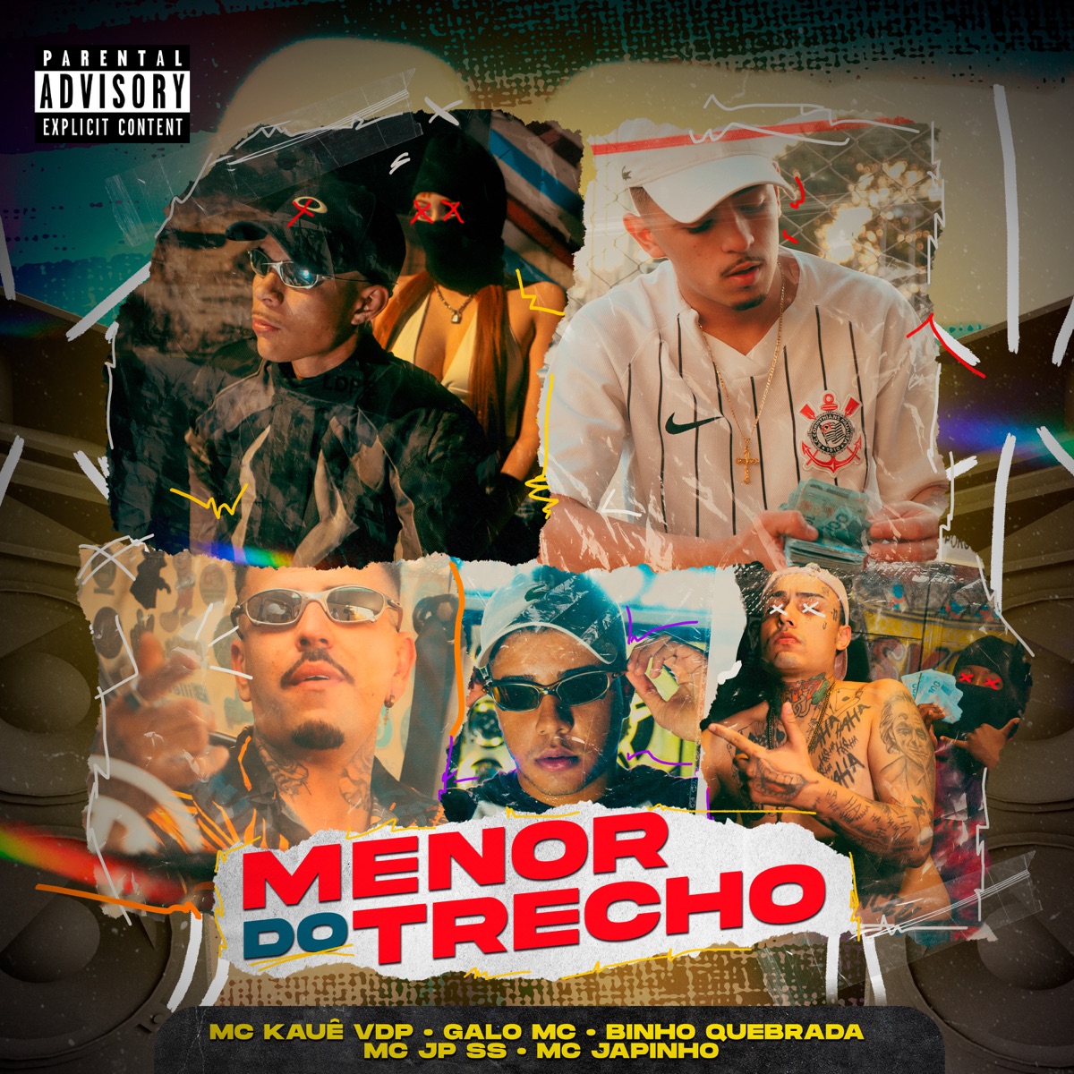 Menor do Trecho - Single by Mc Kaue Vdp, Binho Quebrada, Galo MC, Mc JP SS & MC Japinho album cover