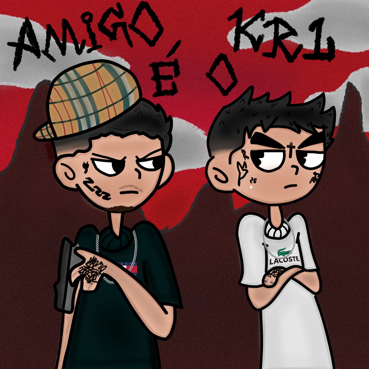 Amigo é o krl (feat. $HOTS) - Single by Leo VL & BocaoTudoDeus album cover