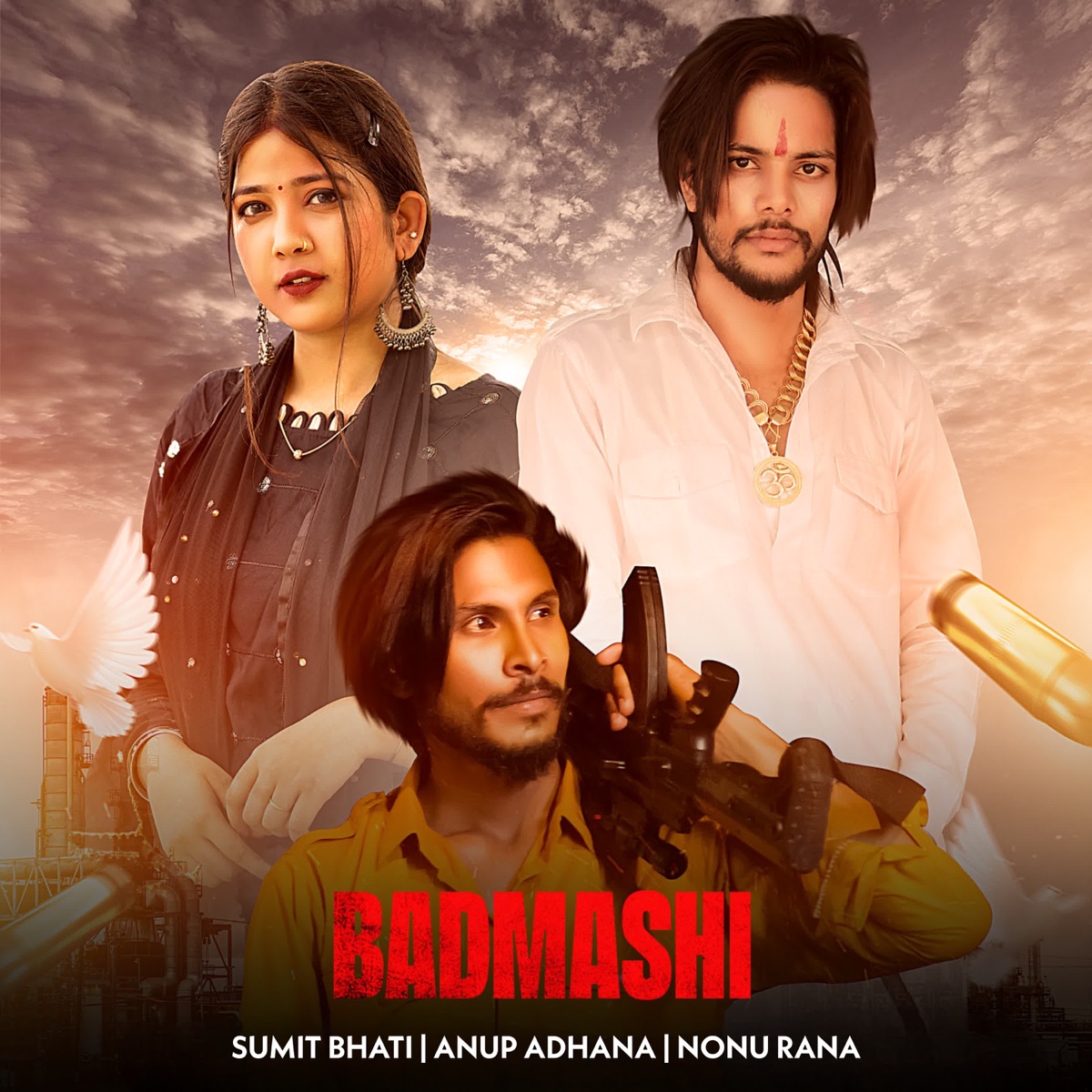 Badmashi - Single by Sumit Bhati, Anup Adhana & Nonu Rana album cover