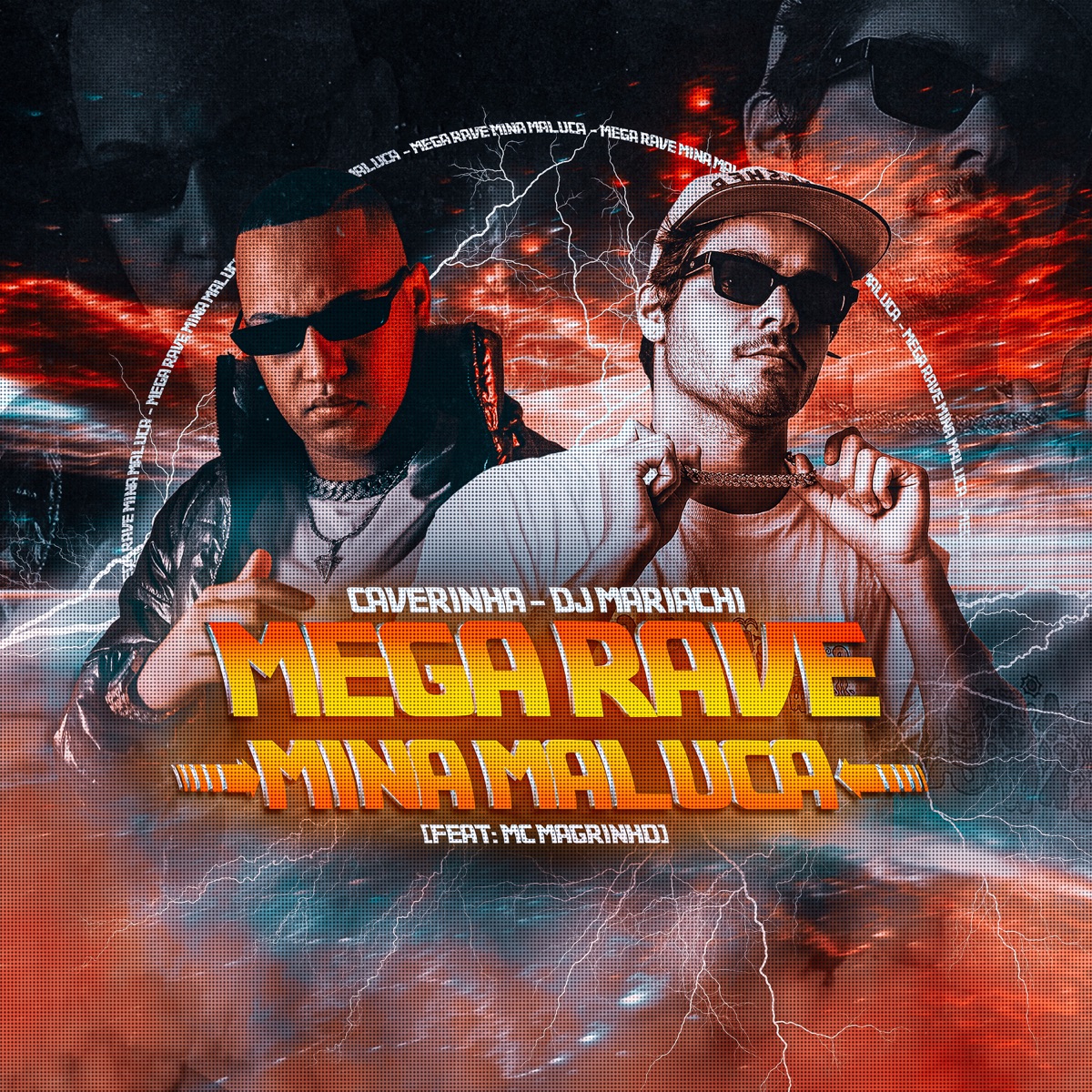 Mega Rave Mina Maluca (feat. Mc Kitinho & Mc Magrinho) - Single by Caverinha & DJ Mariachi album cover
