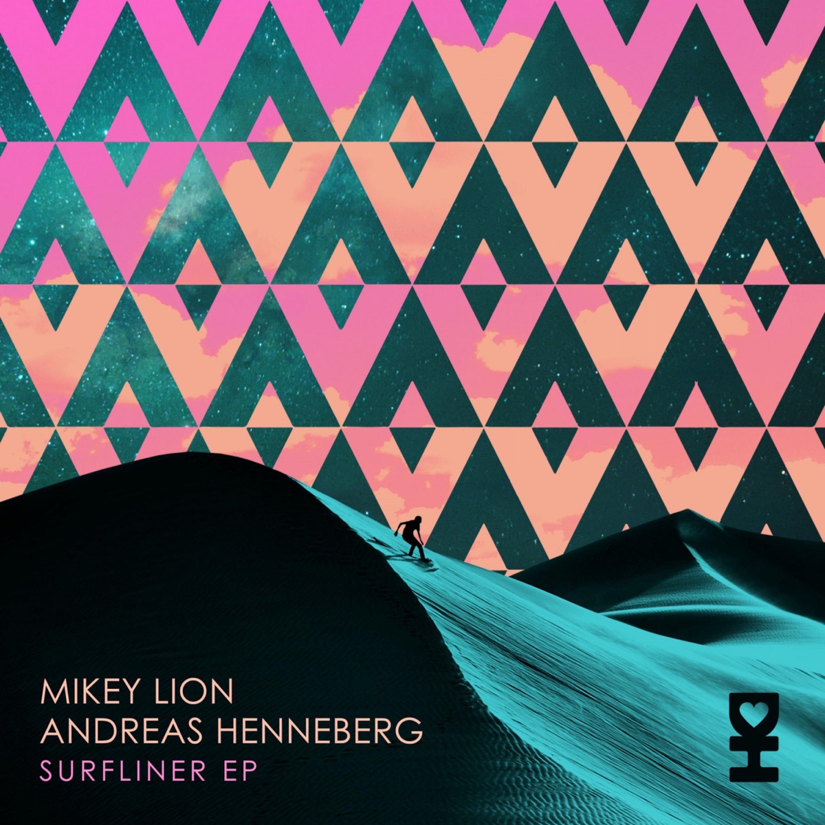 Surfliner - Single by Andreas Henneberg, Mikey Lion & Desert Hearts album cover