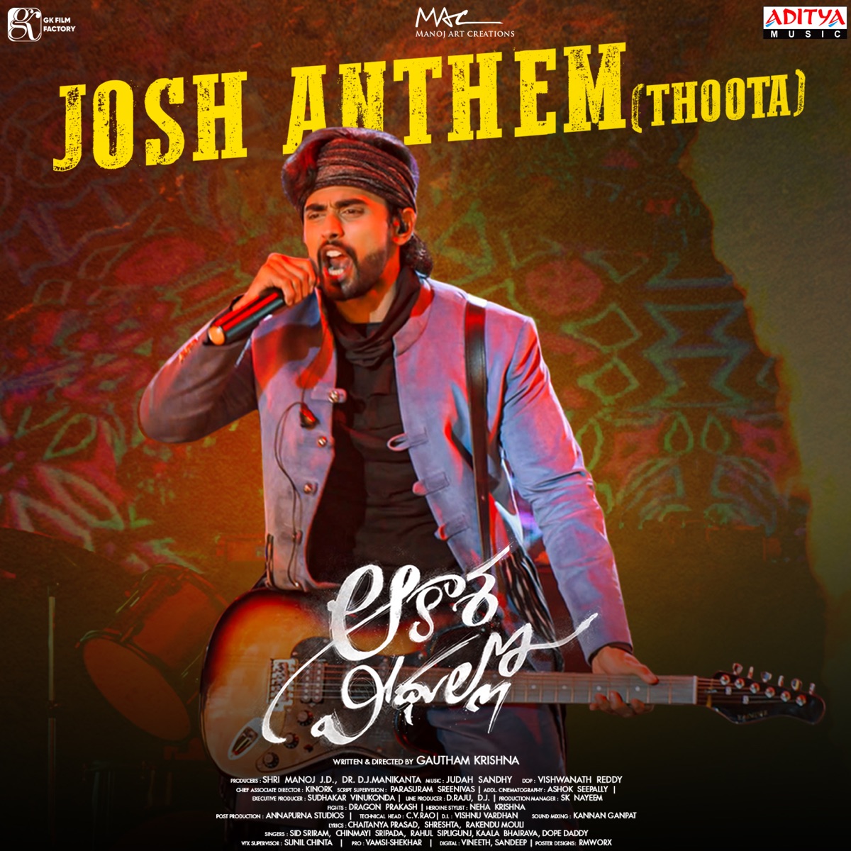 Josh Anthem Thoota (From "Aakasa Veedhullo") - Single by Judah Sandhy & Dope Daddy album cover