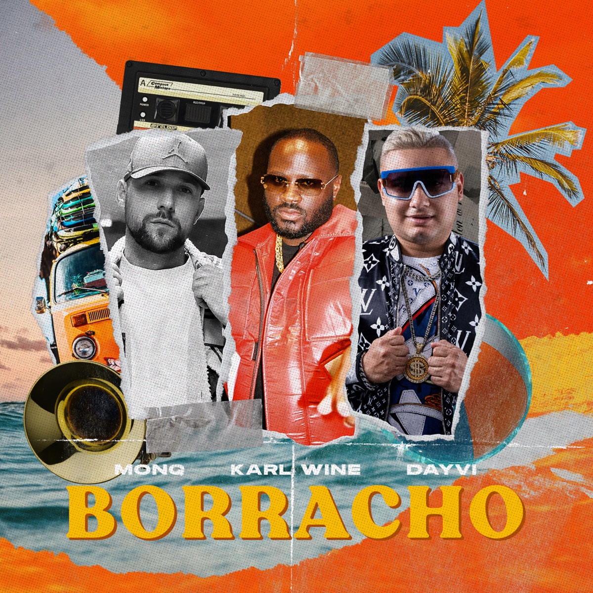 Borracho - Single by Monq, Karl Wine & Dayvi album cover