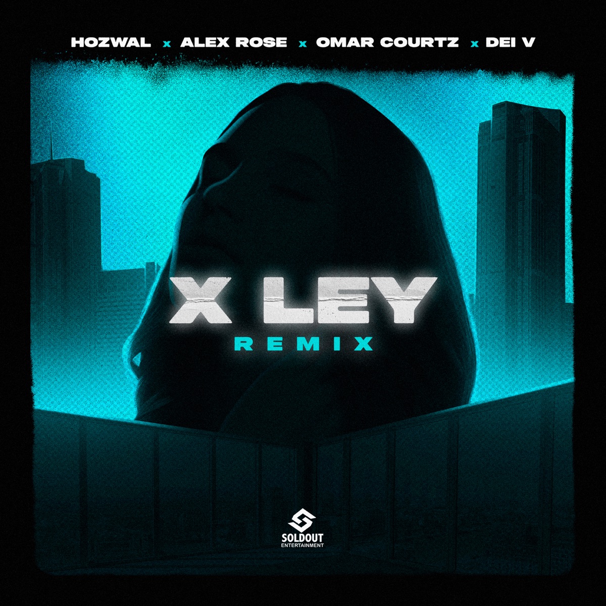 X Ley (feat. Dei V) [Remix] - Single by Hozwal, Alex Rose & Omar Courtz album cover artwork