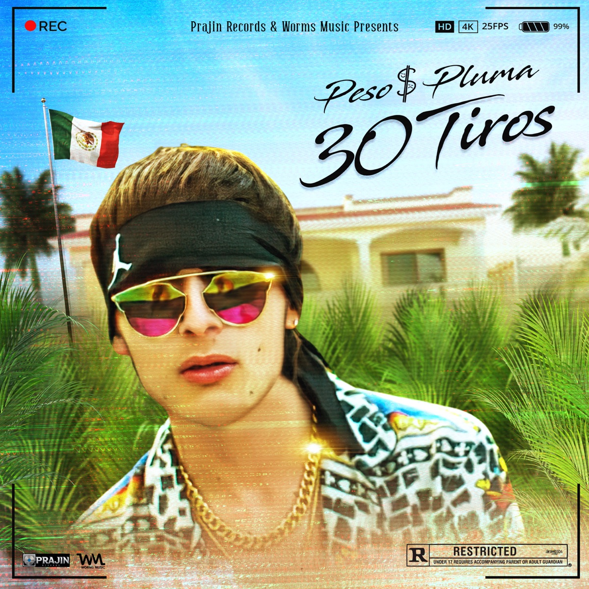 30 Tiros - Single by Peso Pluma album cover artwork