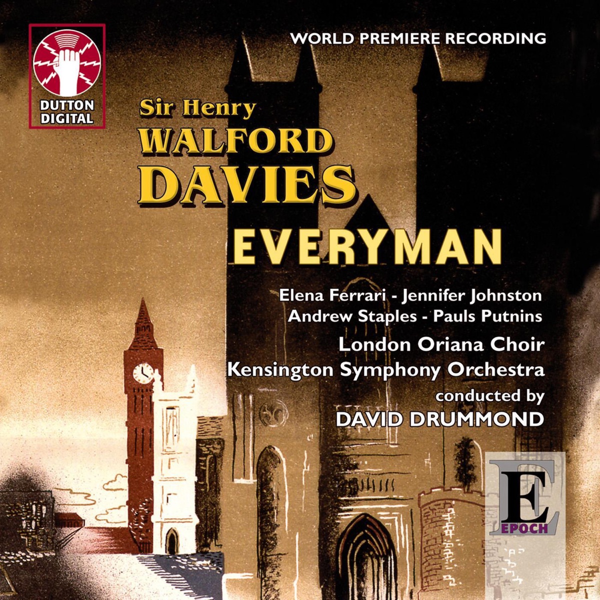 Davies: Everyman by Kensington Symphony Orchestra, London Oriana Choir & David Drummond album cover