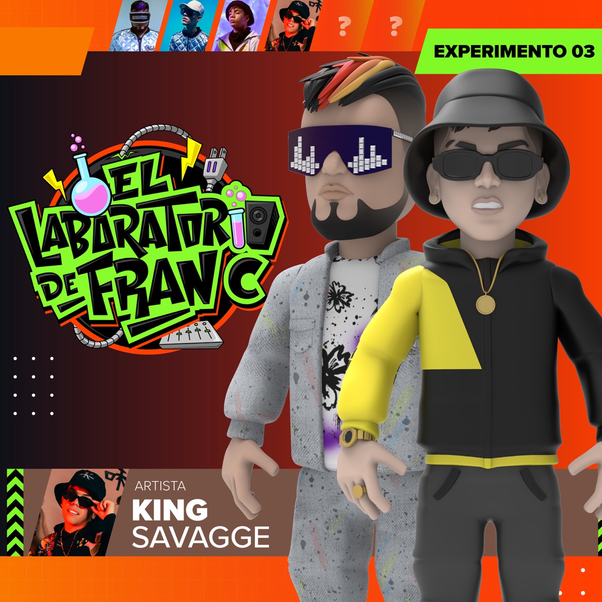 Una noche en Miami (Experimento 03) - Single by Fran C & King Savagge album cover