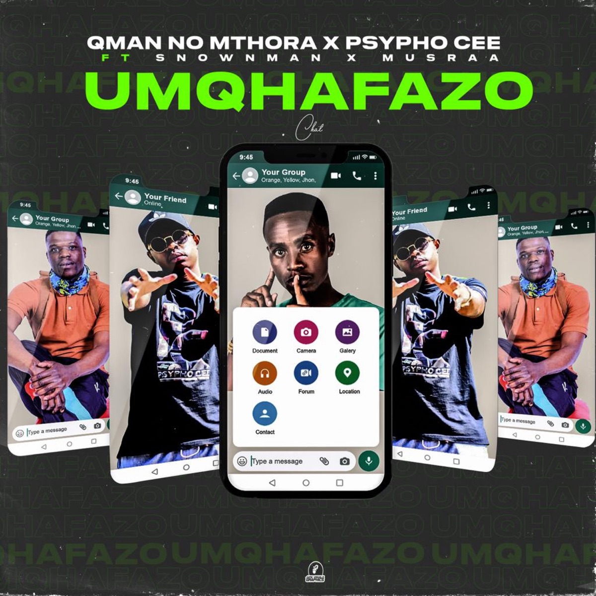 UMqhafazo (feat. Snowman & Musraa) - Single by Qman No Mthora & Psypho Cee album cover