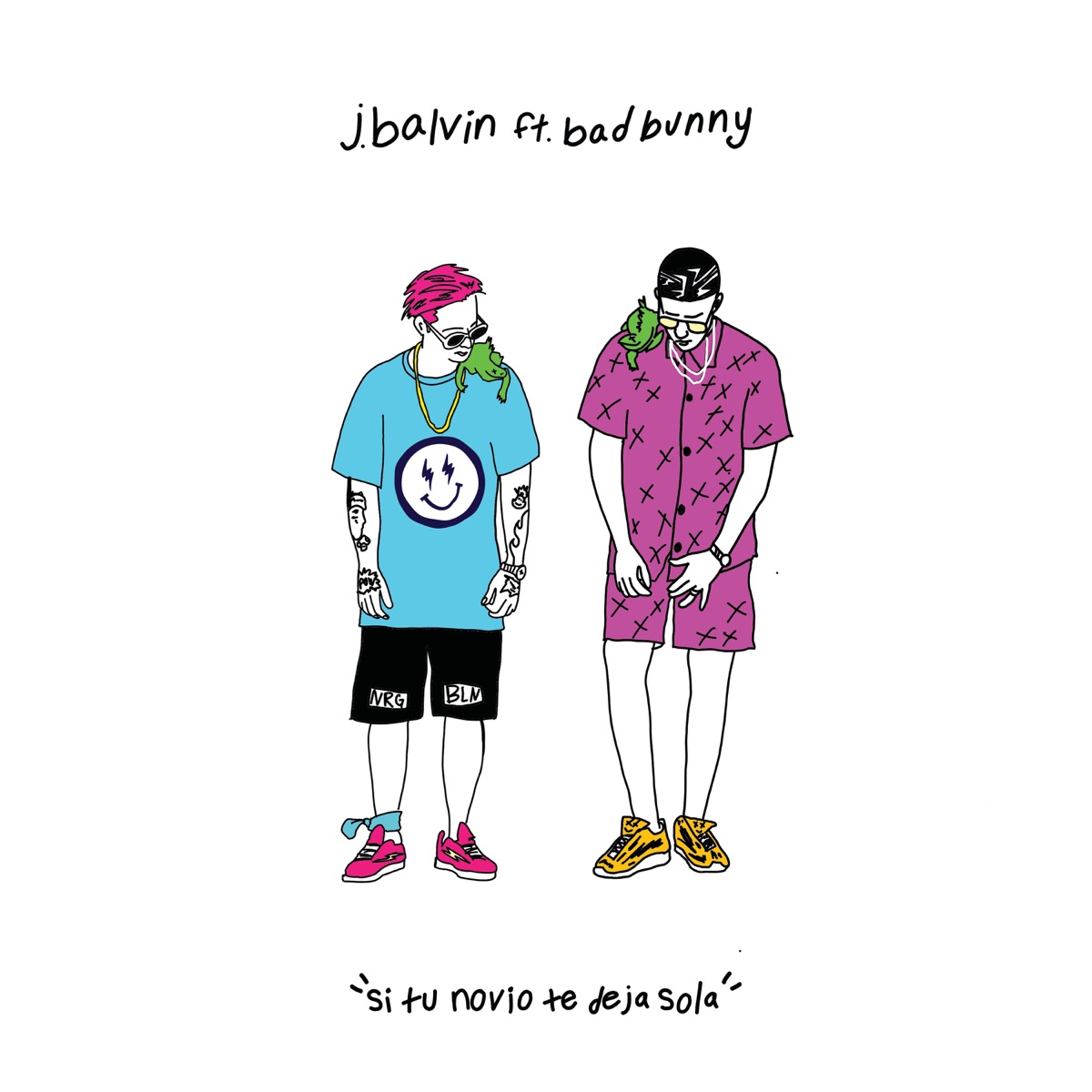 Si Tu Novio Te Deja Sola (feat. Bad Bunny) - Single by J Balvin album cover artwork