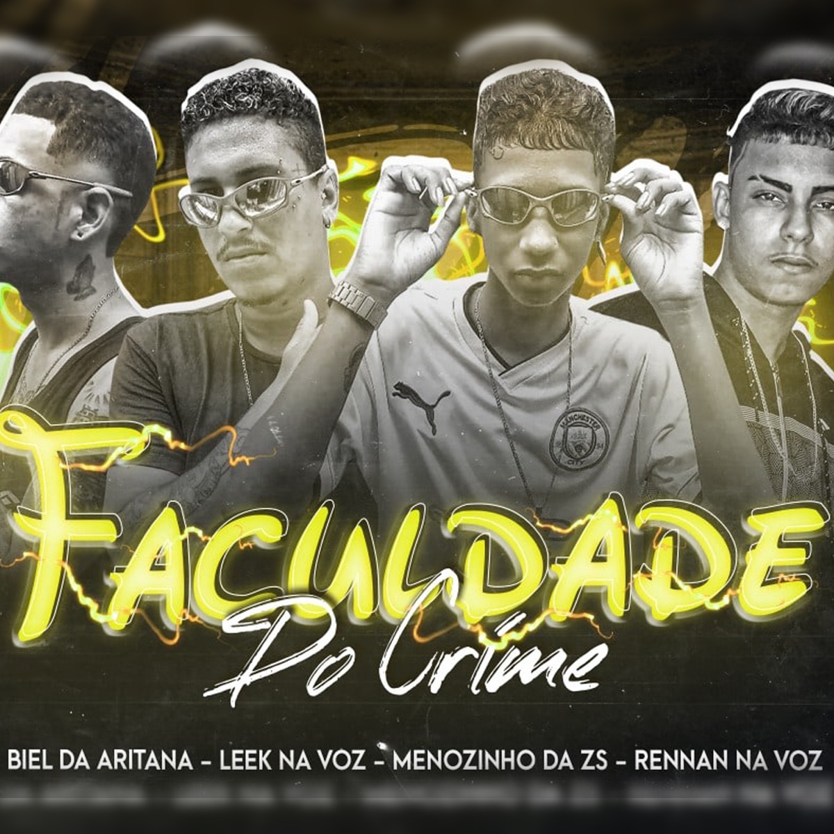 Faculdade do Crime - Single by Rennan Na Voz, Menozinho Da Zs, Leek na voz & Biel Da Aritana album cover