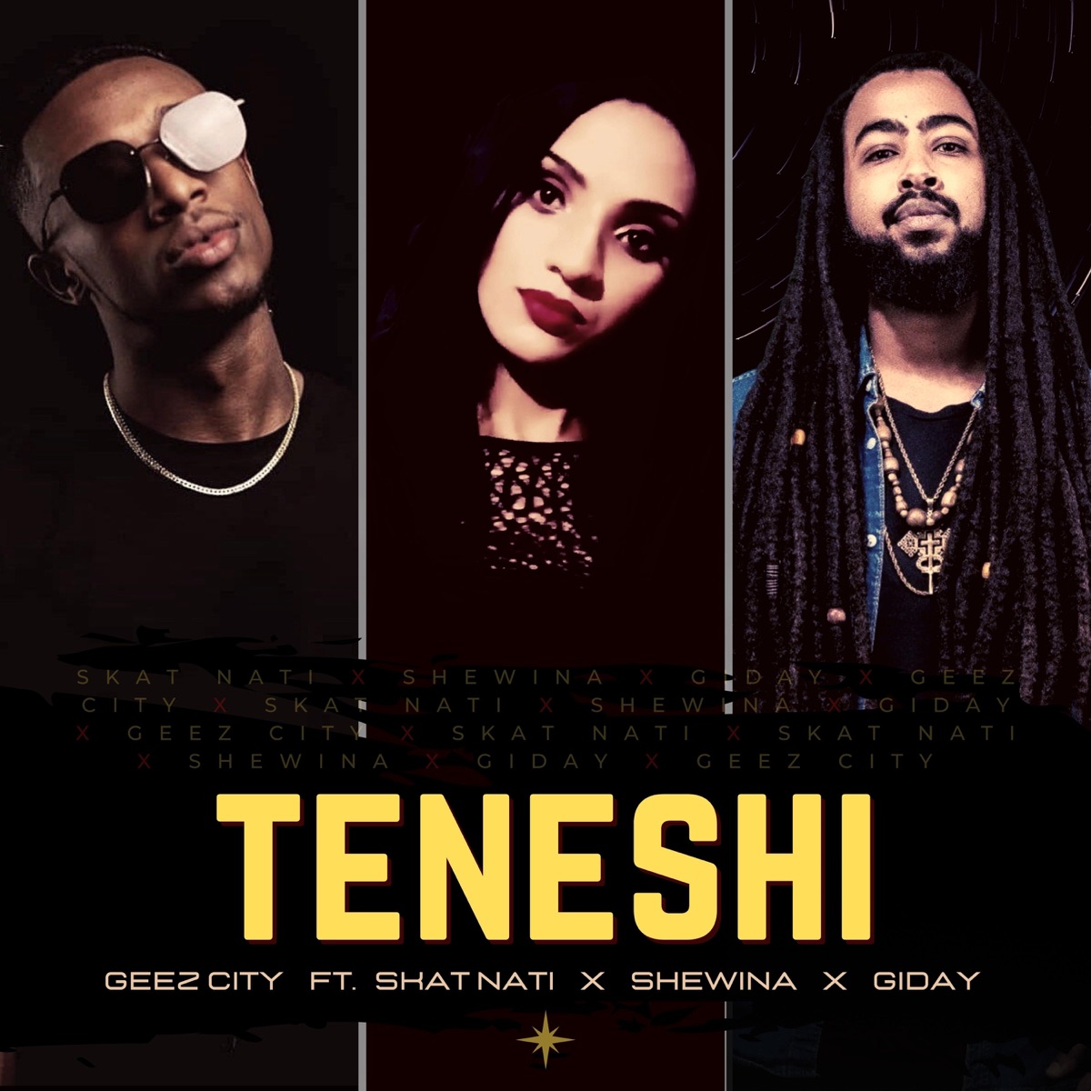 Teneshi (feat. GIDAY, Shewina & Skat Nati) - Single by Geez City album cover