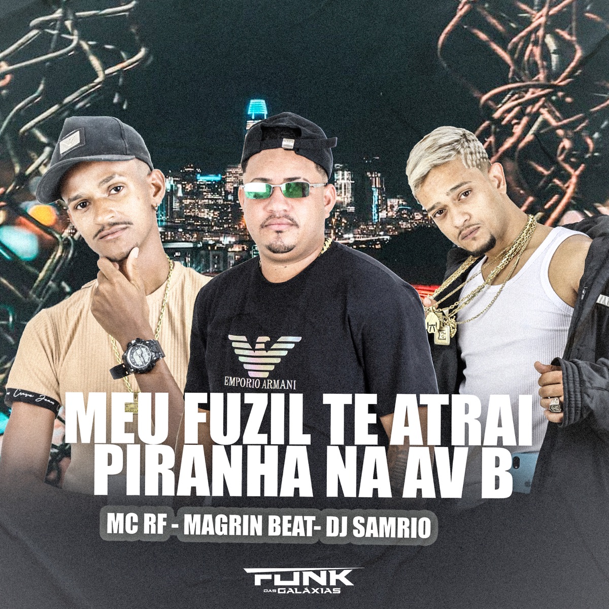 Meu Fuzil Te Atrai Piranha na Av B - Single by Mc RF, MAGRIM BEAT & DJ Samrio album cover