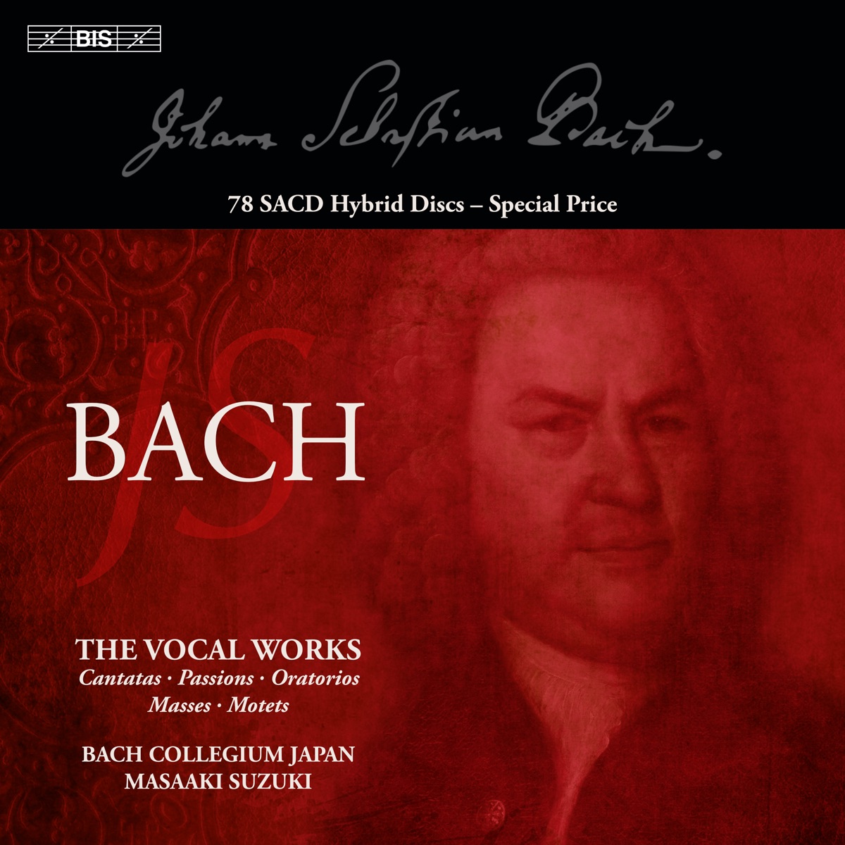 J.S. Bach - The Vocal Works by Masaaki Suzuki & Bach Collegium Japan album cover