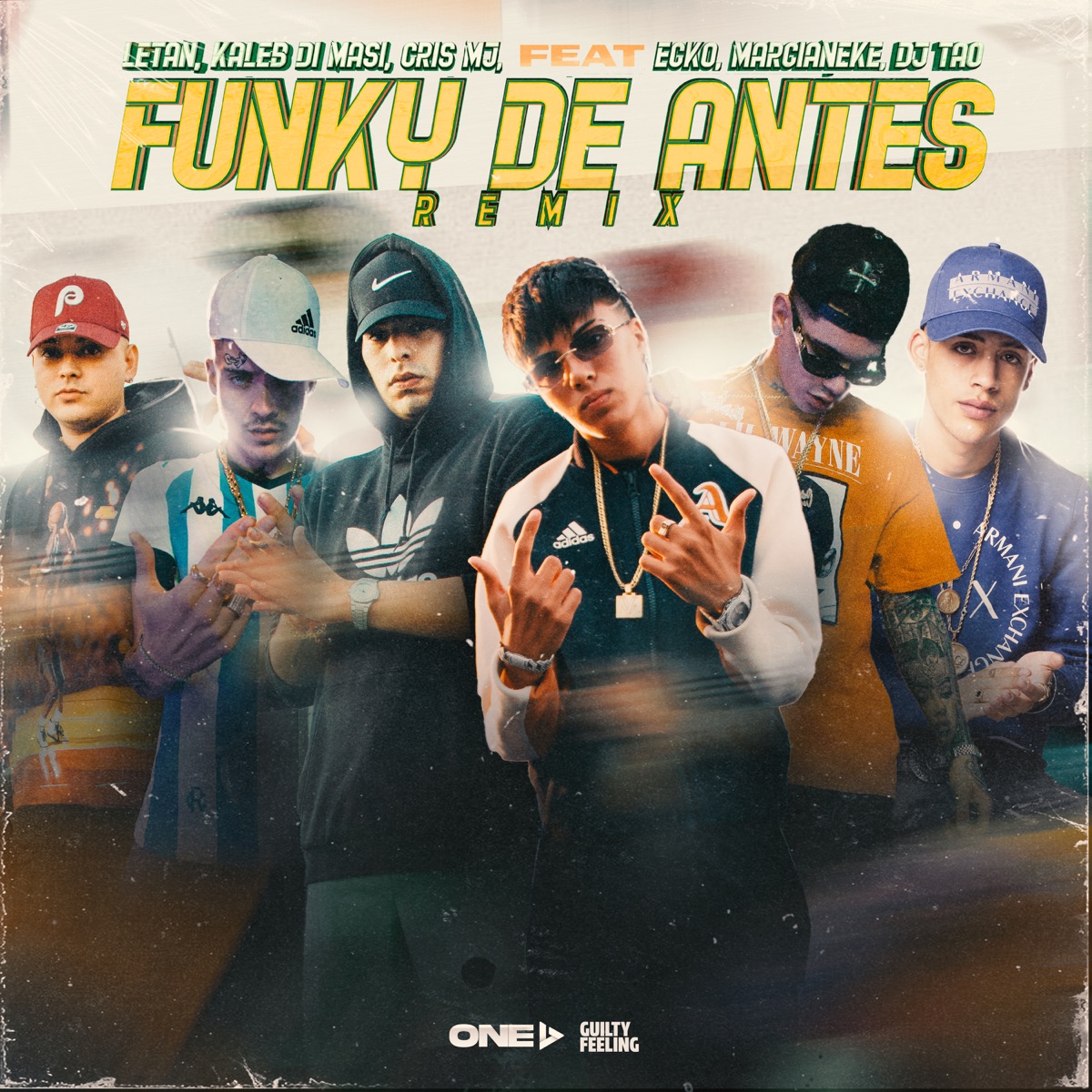 Funky De Antes (feat. Ecko, Marcianeke & DJ Tao) [Remix] - Single by Letan, Cris MJ & Kaleb Di Masi album cover