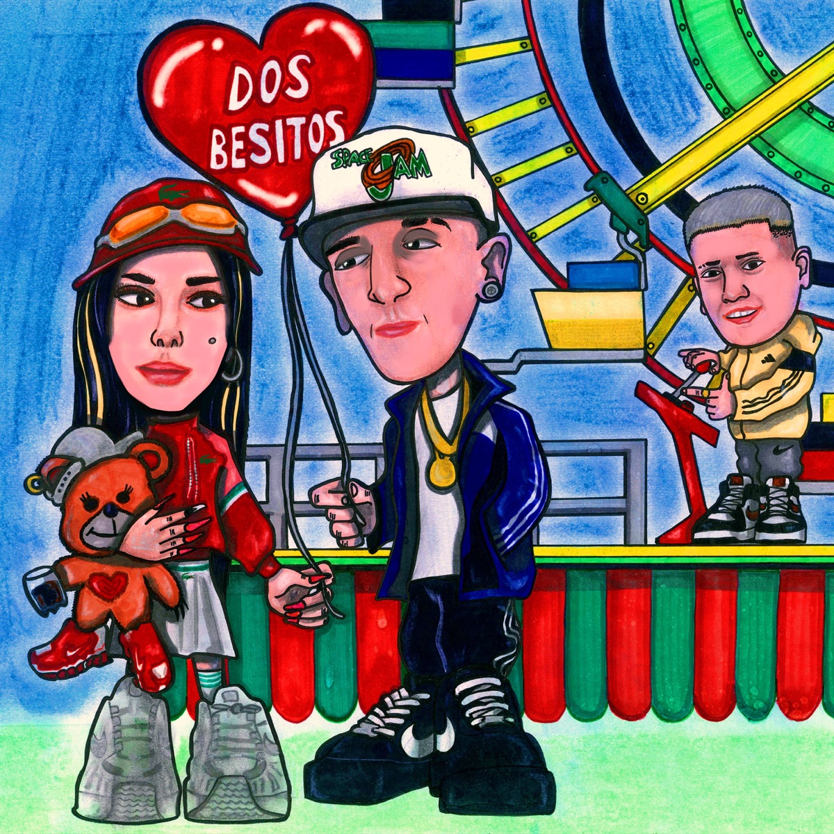 Dos Besitos - Single by La Joaqui, Salastkbron & Gusty dj album cover